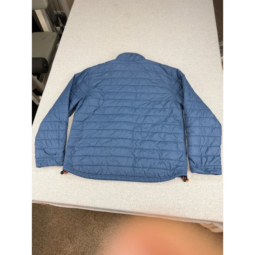 Carhartt Brookville Quilted Nylon Jacket Mens Large Blue Full Zip 102208 476